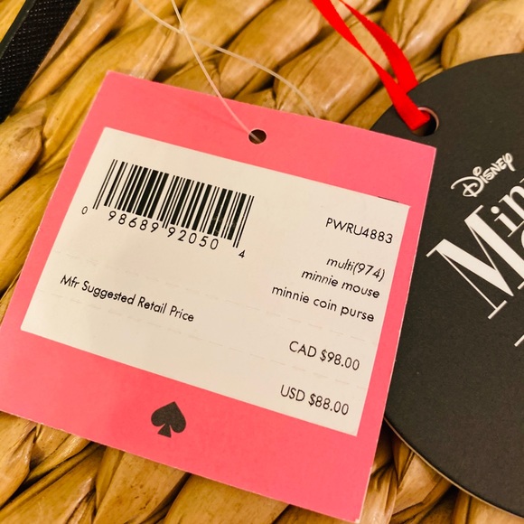 FINAL SALE!! Kate spade Minnie Mouse coin purse - Picture 5 of 6